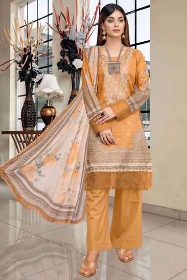 Zara Ali Digital Printed Dobby Lawn Eid Collection 2024 3 Pcs